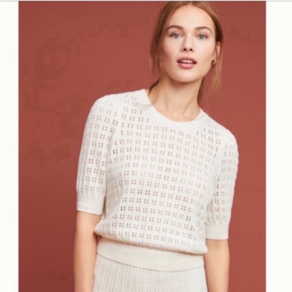 MEADOW RUE Cadenza Pointelle Sweater